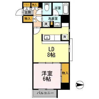 カスタリア栄【0504号室】の間取り
