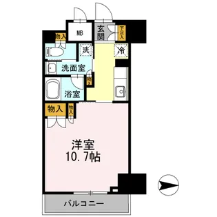 1Rの間取り画像