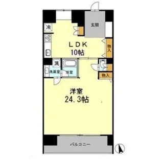 カスタリア伏見【1404号室】の間取り