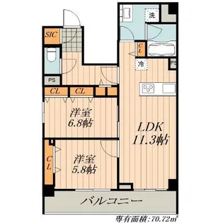 ロイヤルカーサ千種【0501号室】の間取り