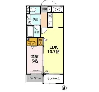 あいさきがけ【7階】の間取り