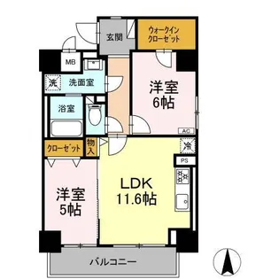 トンシェトア【0301号室】の間取り