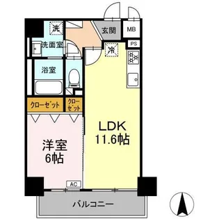 トンシェトア【0902号室】の間取り
