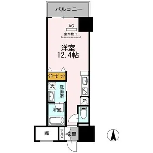 御幸レジデンス丸の内【9階】の間取り