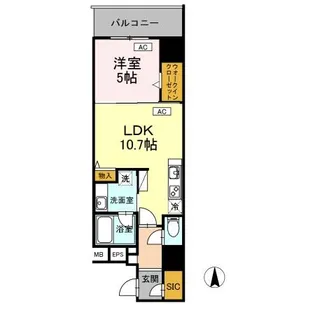 ダイワシティー大須【0305号室】の間取り