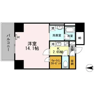 BLANCASA 久屋大通【4階】の間取り