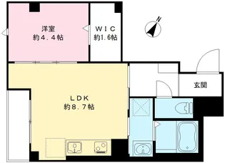ビューノ金山【402号室号室】の間取り