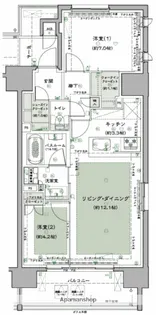 ミュプレ上前津【9階】の間取り