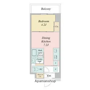 ブランシエスタ金山北【15階】の間取り