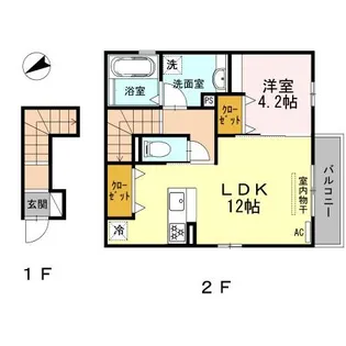 BARDSTOWN【2階】の間取り