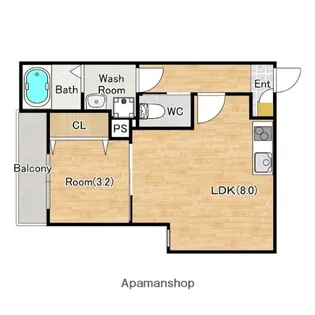 ジーメゾン名古屋牛立オーク【3階】の間取り