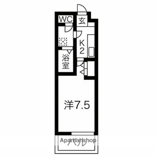 ルシエル吹上【2階】の間取り