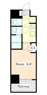 1Kの間取り画像