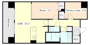 さくらHILLS ROKUBAN PLATINUM RESIDE【902号室】の間取り