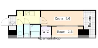 エステムコート名古屋新栄Ⅵ アートテラス【9階】の間取り
