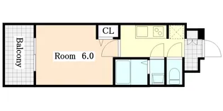 プレサンス太閤通駅前デュプル【5階】の間取り