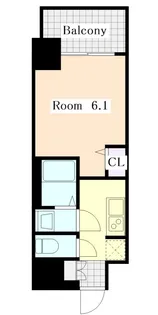 プレサンス桜山駅前アフォード【6階】の間取り