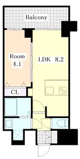 プレサンス桜山駅前アフォード【12階】の間取り