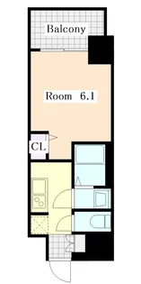 1Kの間取り画像