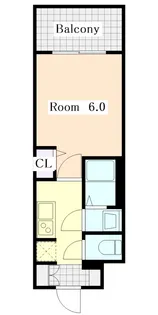 1Kの間取り画像