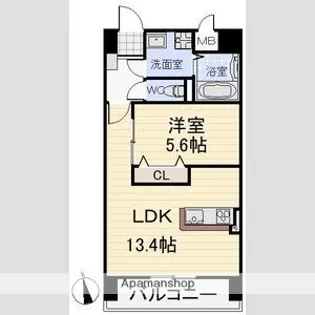 スカーバティー葵【1階】の間取り