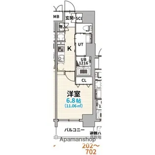 GRANVIA丸の内(グランヴィアマルノウチ)【5階】の間取り