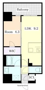 S−RESIDENCE金山EPURE(エピュレ)【13階】の間取り