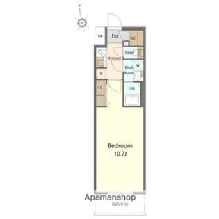 CRESTTAPP金山【1階】の間取り