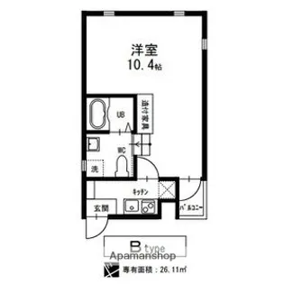 ソリッド筒井【2階】の間取り