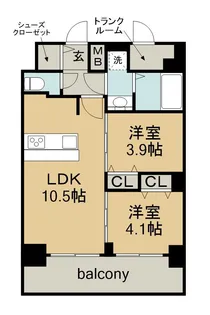 プレサンス上前津ディアシス【9階】の間取り