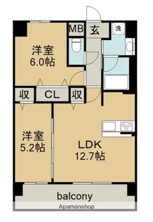 セイワパレス吹上公園【9階】の間取り