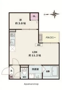 Jack sotoshin1【2階】の間取り