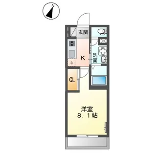 ヴァローレ日比野【2階】の間取り