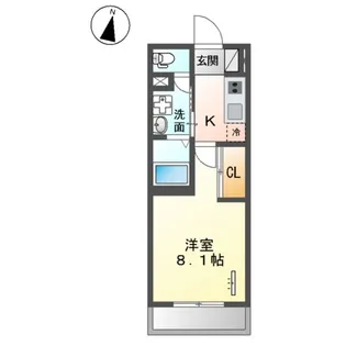 ヴァローレ日比野【2階】の間取り