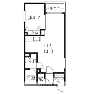 GRANVITA吹上【2階】の間取り