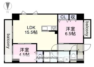 ポルタニグラ大須観音【7階】の間取り