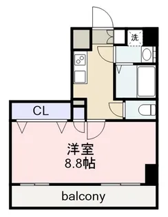 ディアレイシャス東別院4【8階】の間取り