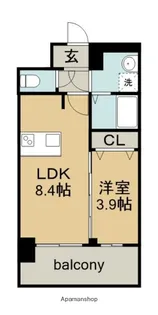 MAXIV新栄【15階】の間取り