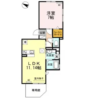 シュロッセフジVII【101号室】の間取り