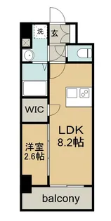 LiveFlat千種WEST【7階】の間取り