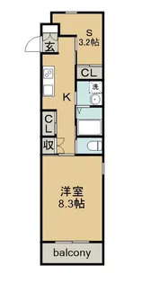 FLAT御器所【2階】の間取り