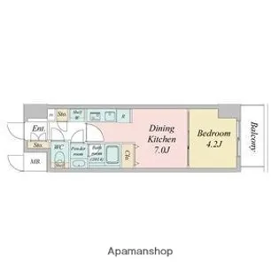 ルネフラッツ今池駅前South【2階】の間取り
