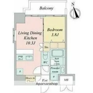 スプランディッド大須門前町【13階】の間取り