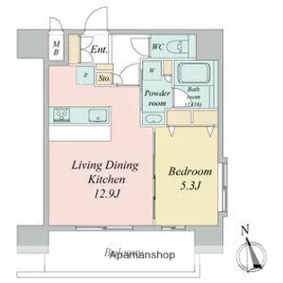 スプランディッド大須門前町【8階】の間取り