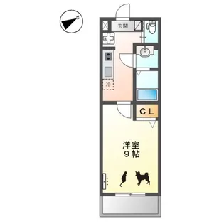 グランシャリオ葵【305号室】の間取り