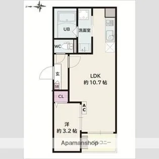 Jack atsutakoshinⅣ【1階】の間取り