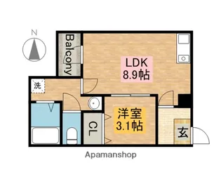 MIA CASA大須【2階】の間取り