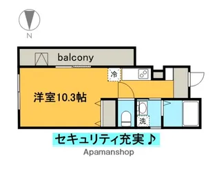 ラフィナート幡野【3階】の間取り