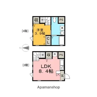 Ravir六番町(ラヴィール六番町)【3階】の間取り