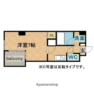 リエス鶴舞WEST TOWER【3階】の間取り